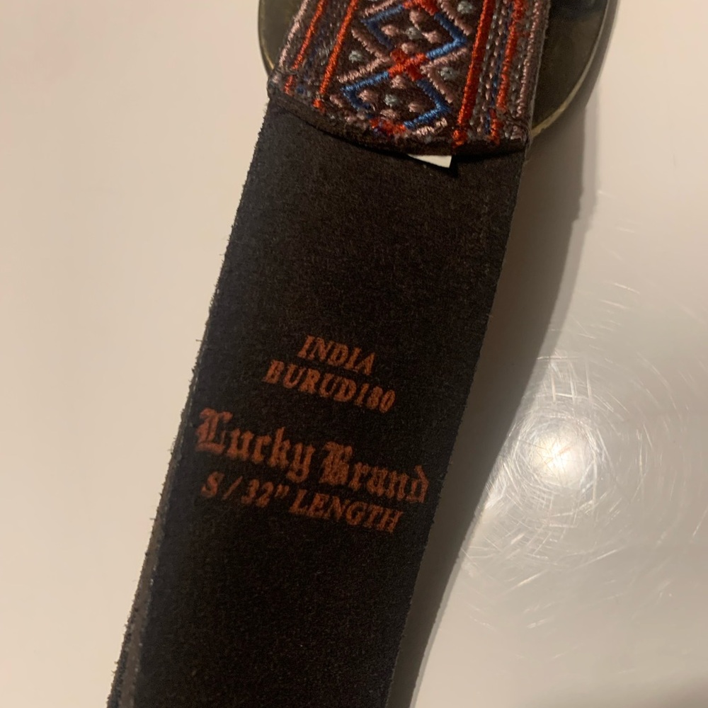 Lucky Brand Patterned Brown And Solid Gray Belt S… - image 7